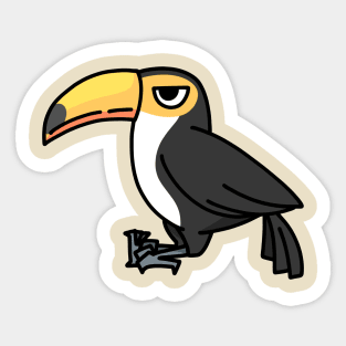 cute toucan cartoon drawing graphic Sticker